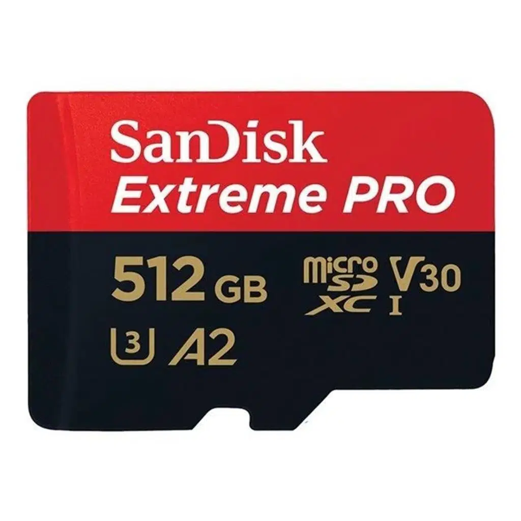 512GB SANDISK EXTREME PRO SDXC UHS-I A2 MICROSD SDSQXCD-512G-GN6MA