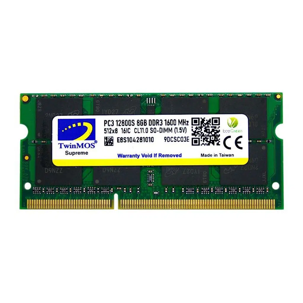 8 GB DDR3 1600MHZ TWINMOS 1.5 NB MDD38GB1600N