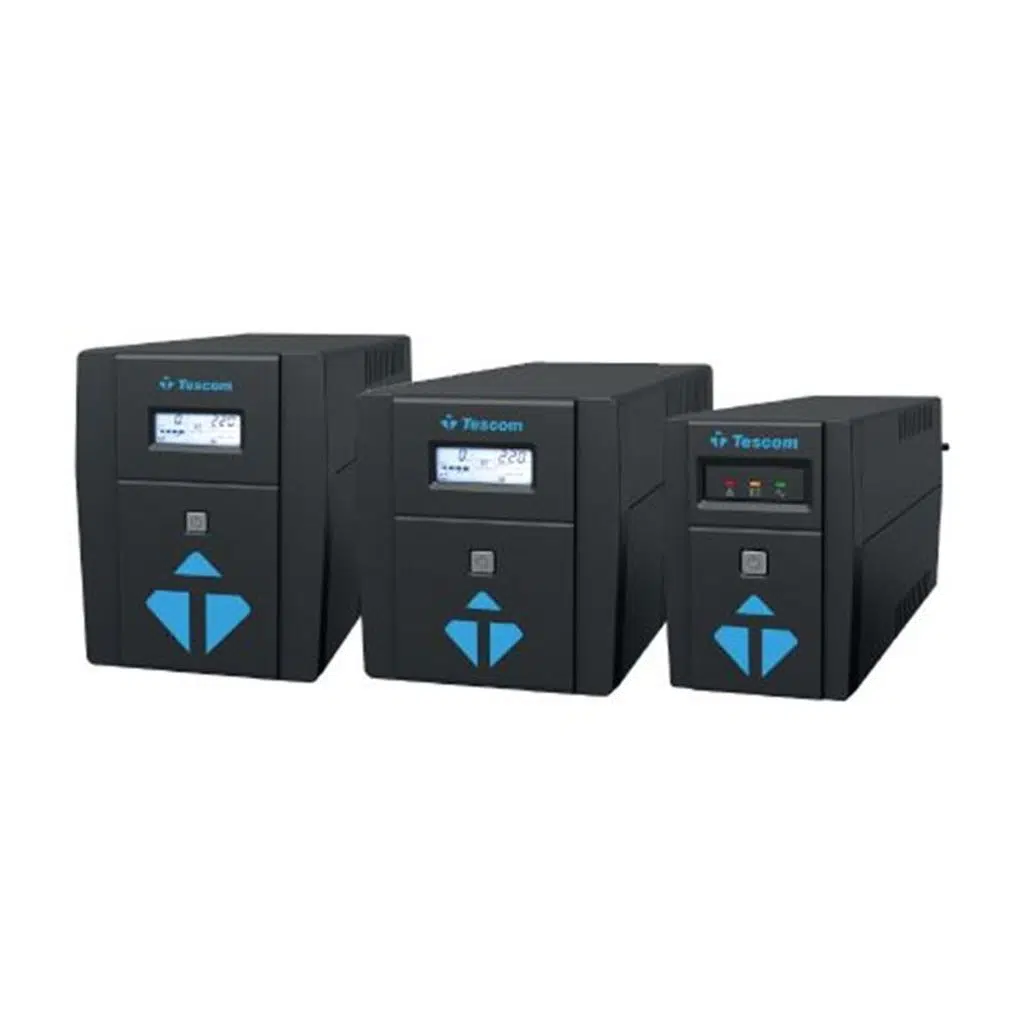 TESCOM LEOAP 1500VA 1F/1F (2X9AH) 5/10DK LCD LINE INTERAKTIF UPS